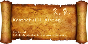 Kratochwill Vivien névjegykártya